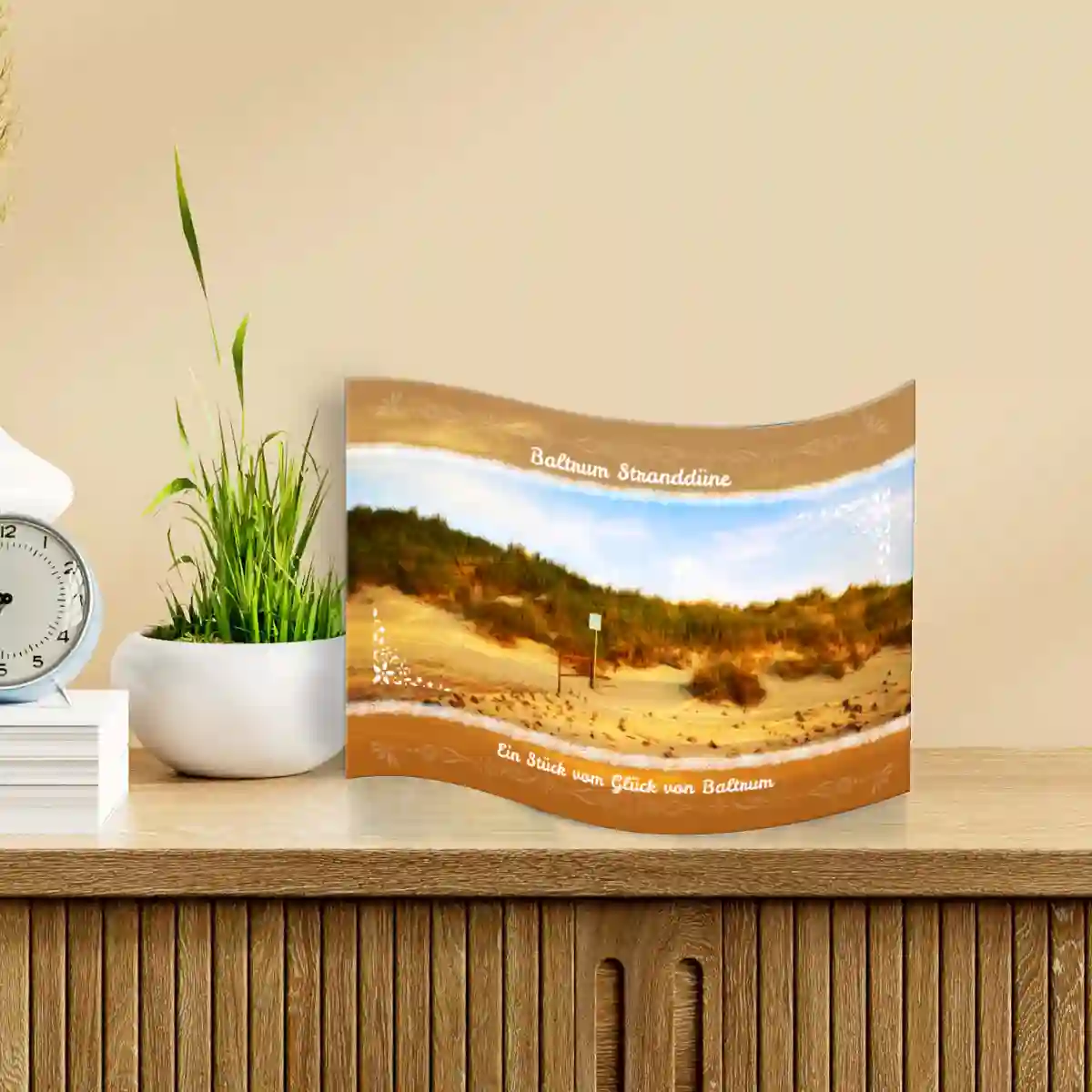 Produktbild Baltrum Stranddüne Acrylbild mit Ambiente