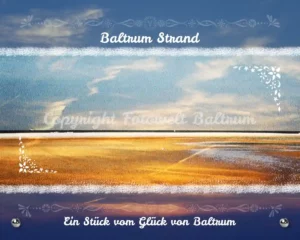 Produktbild Baltrum Strand Glasbild