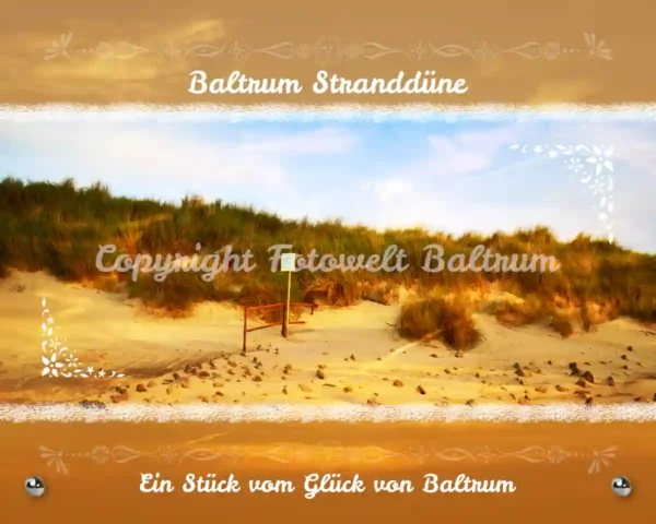 Produktbild Baltrum Stranddüne Glasbild